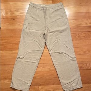 Men's 32x30 Biege Linen Pants
